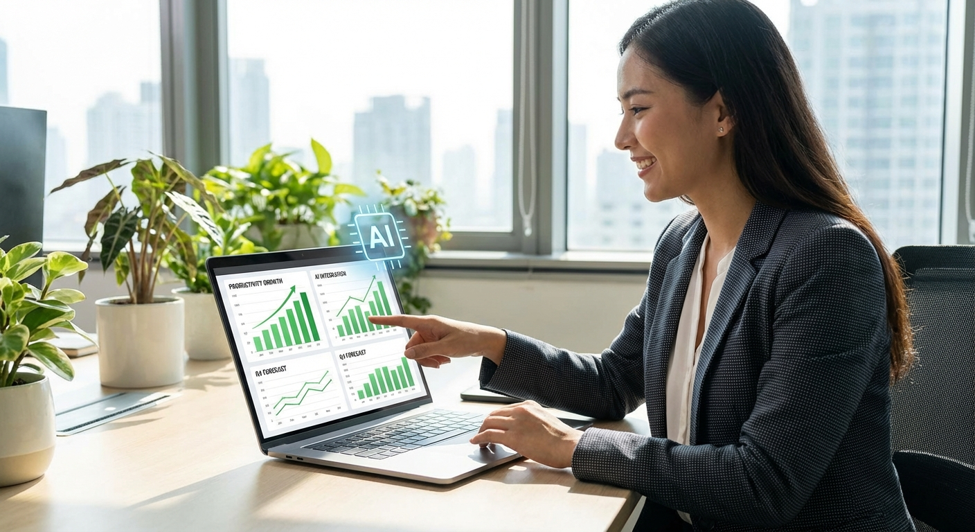 Éxito con IA productividad