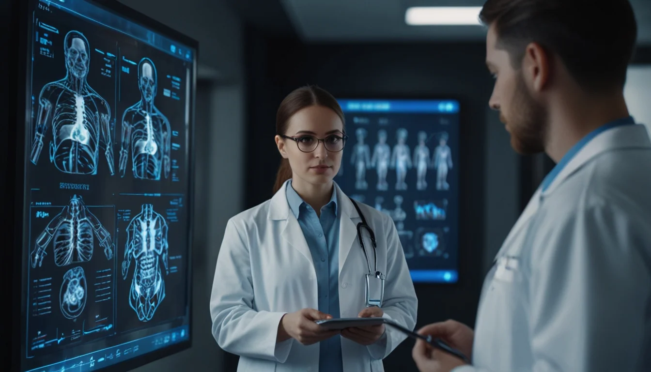 El uso de IA entre médicos se duplicó en 3 años: 81% ya la usa en su práctica diaria 2 Médicos usando IA en hospital