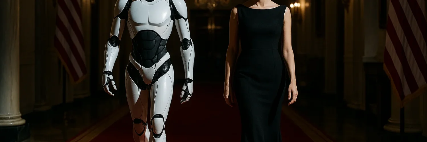 robot casa blanca melania 2026 Jorge Razo - Entrenador de emprendedores digitales Un Robot Humanoide Caminó por la Casa Blanca: Melania Trump Quiere que la IA Eduque a tus Hijos